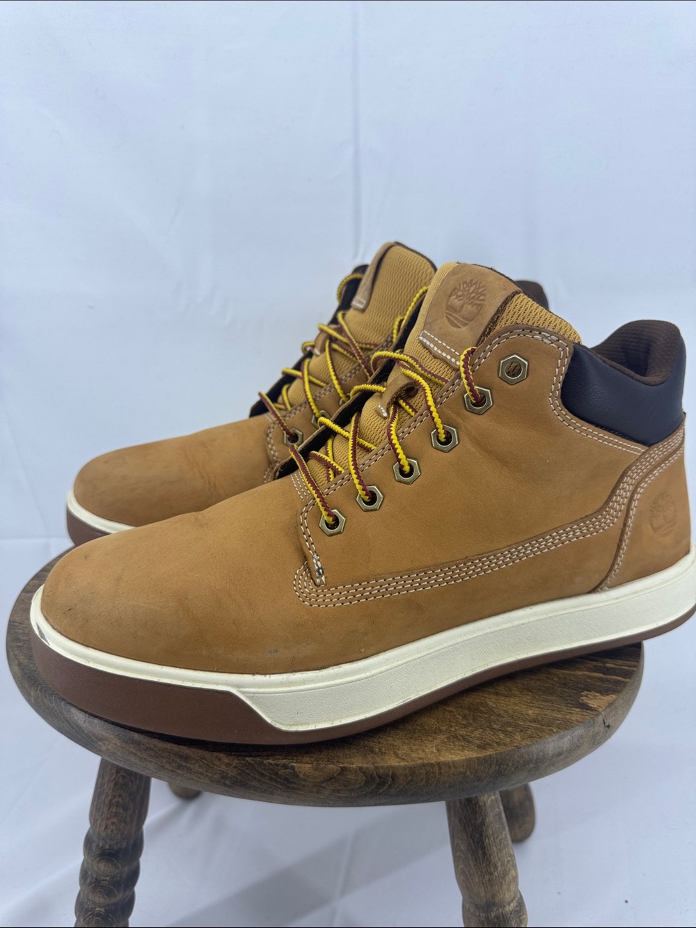 Timberland Men's Maple Grove Wheat Nubuck Leather Chukka Boots, sz 9